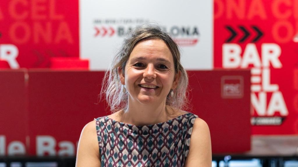 Sara Jaurrieta, en la sede del PSC de Barcelona