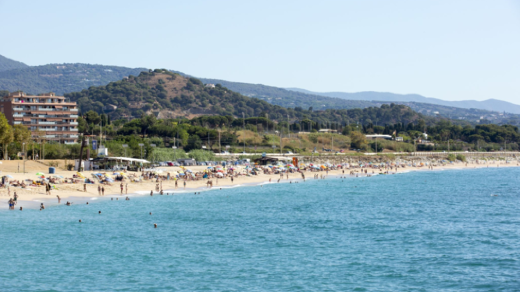 Playa de Sant Simó, Mataró, en la comarca del Maresme