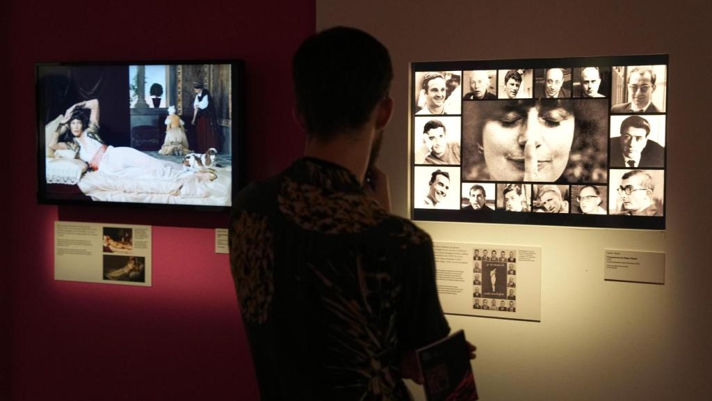 Interior de la exposición sobre Agnès Varda en el CCCB