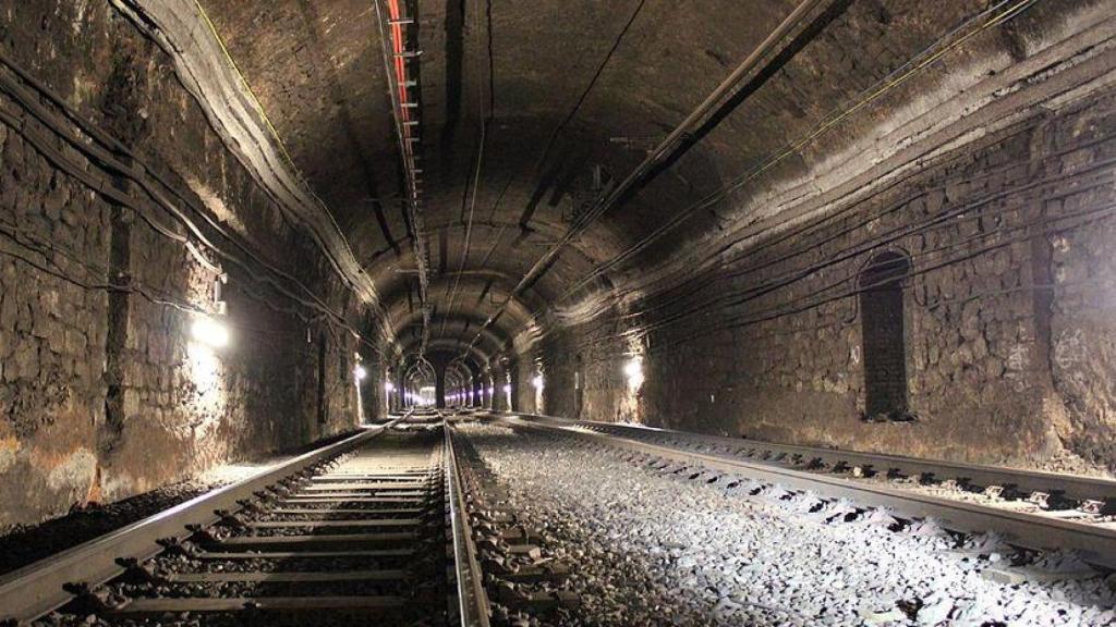 Un túnel del metro de Barcelona