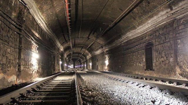 Un túnel del metro de Barcelona