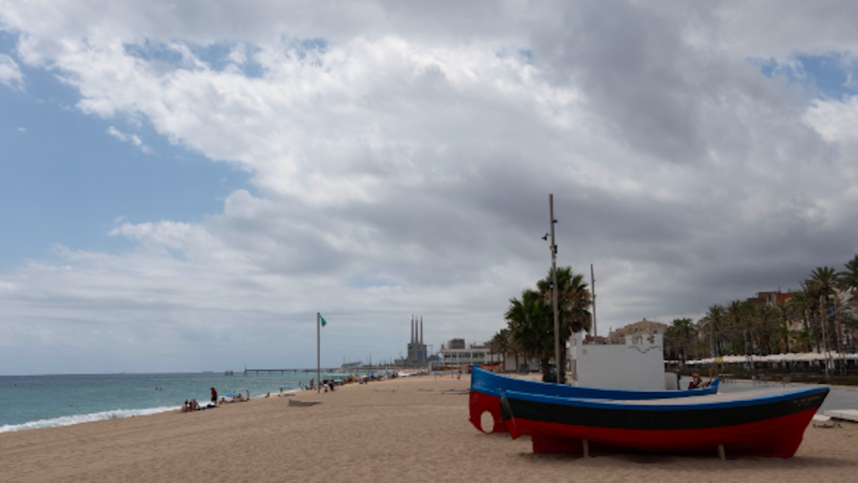 La playa de los Pescadors de Badalona