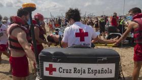 Socorristas de la Cruz Roja en una imagen de archivo