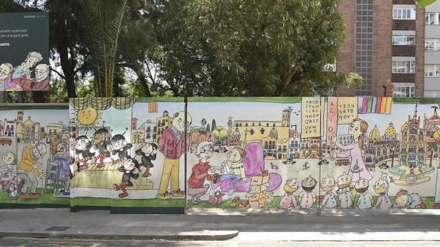 El nuevo mural que se puede ver en Sant Gervasi