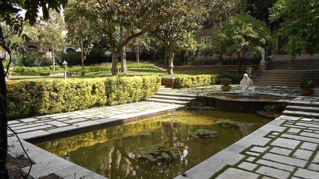 Jardines de la Fundació Muñoz Ramonet de Barcelona