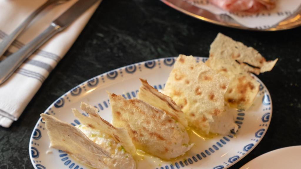 Un plato de 'baccalà mantecato'