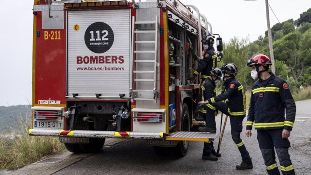 Una dotación de Bombers de Barcelona