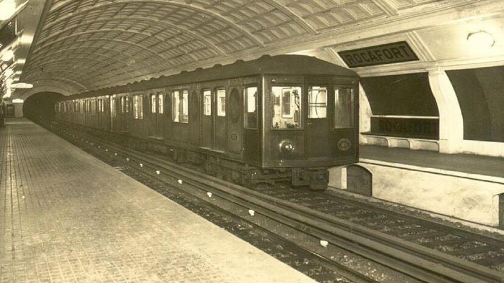 Estación fantasma de Rocafort del metro de Barcelona