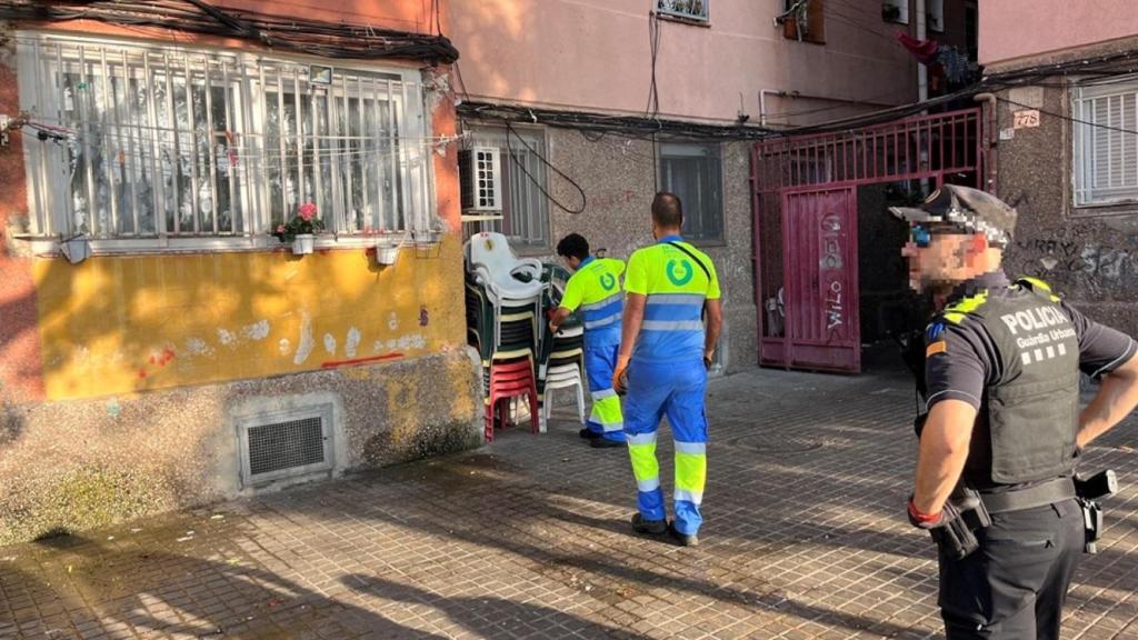 Operativo de limpieza en Sant Roc