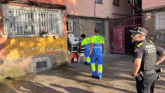 Operativo de limpieza en Sant Roc
