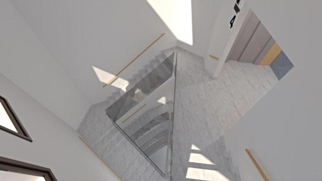 Render de las futuras escaleras de acceso al teatro