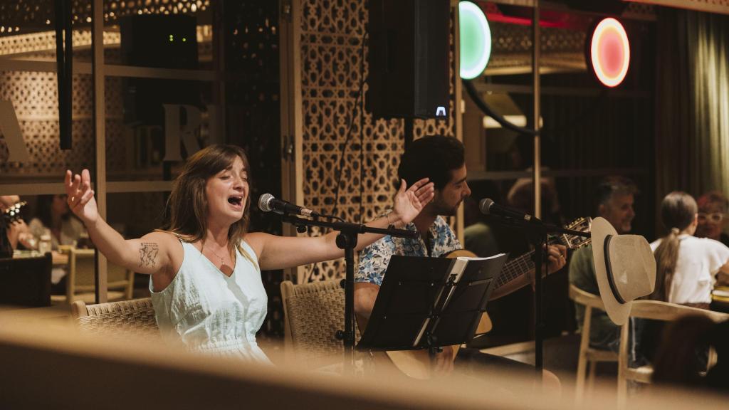 Concierto de rumba en el restaurante Rumbla, en Rambla Catalunya