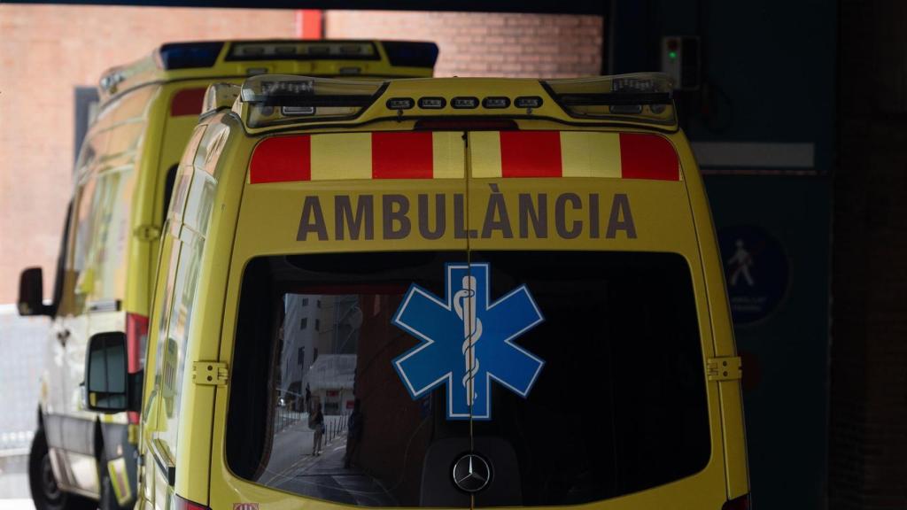 Dos ambulancias en Barcelona