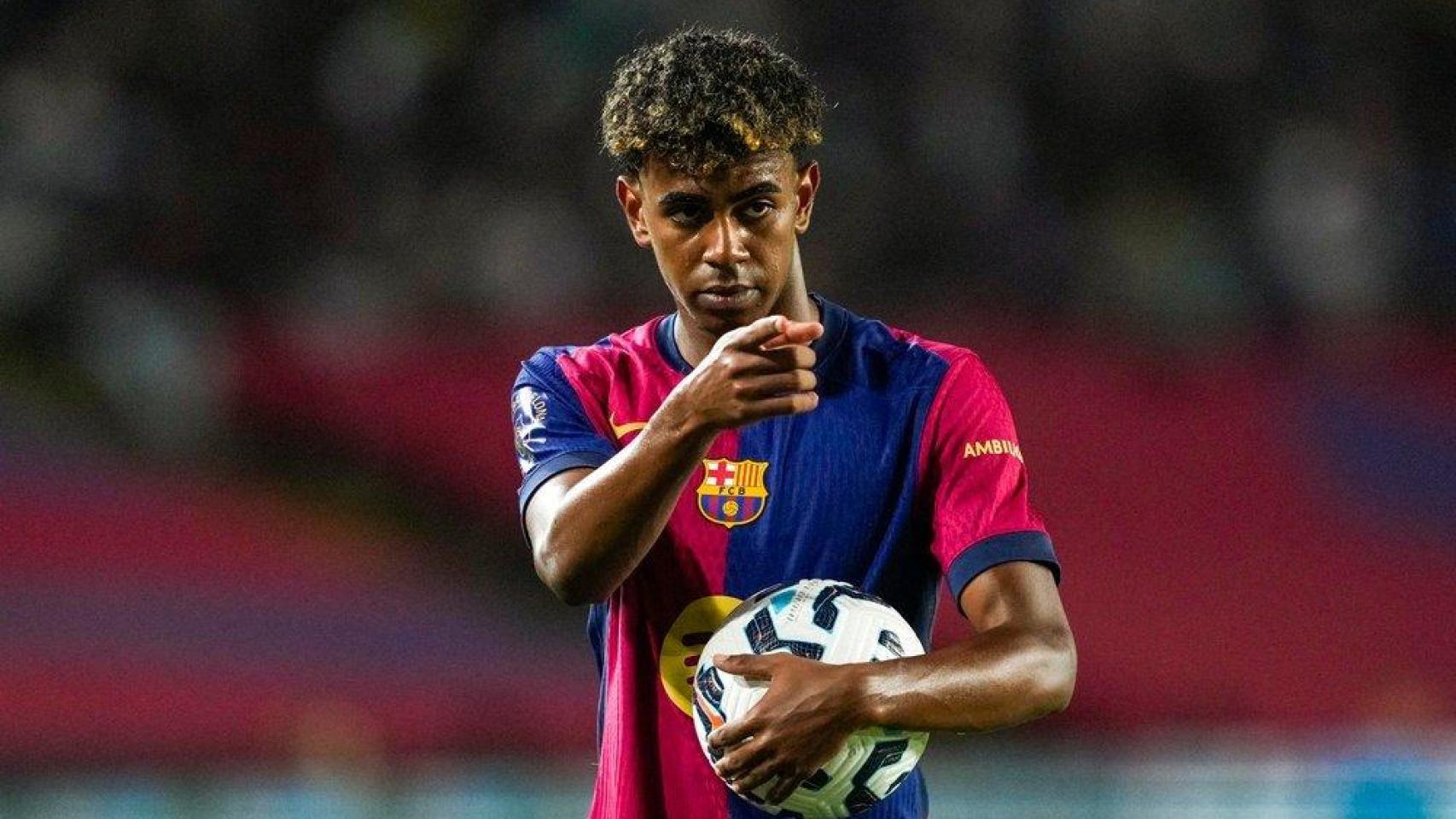 El jugador del FC Barcelona, Lamine Yamal