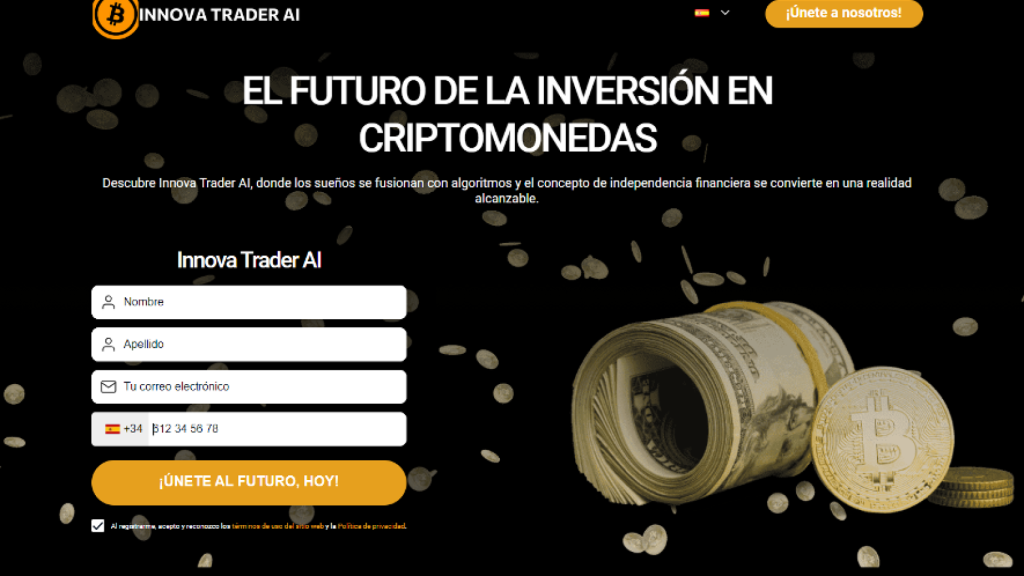 Creación de usuario en Innova Trader AI