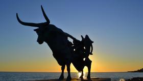 La escultura de Pasifae en Ribes Roges, Vilanova i la Geltrú