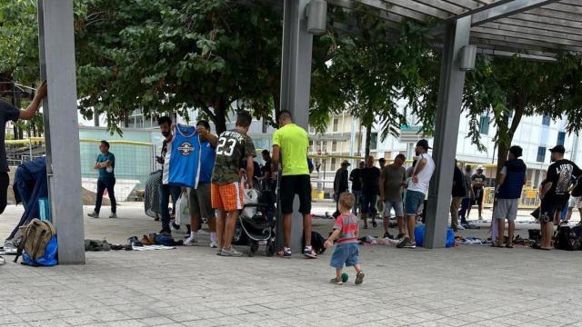 Mercadillo ilegal en Glòries