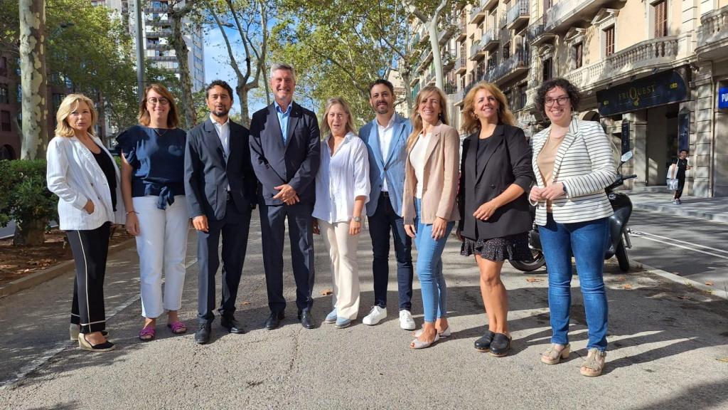 El grupo municipal de Junts en Barcelona, presidido por Jordi Martí Galbis