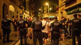 La Guardia Urbana de Barcelona en las Fiestas de Gràcia