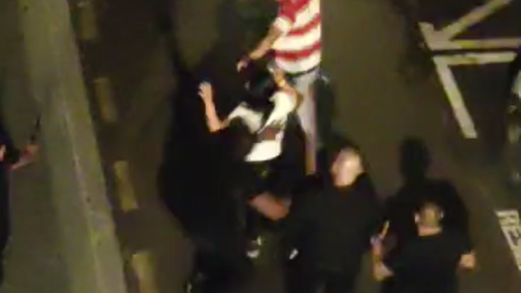 Captura de pantalla de la agresión