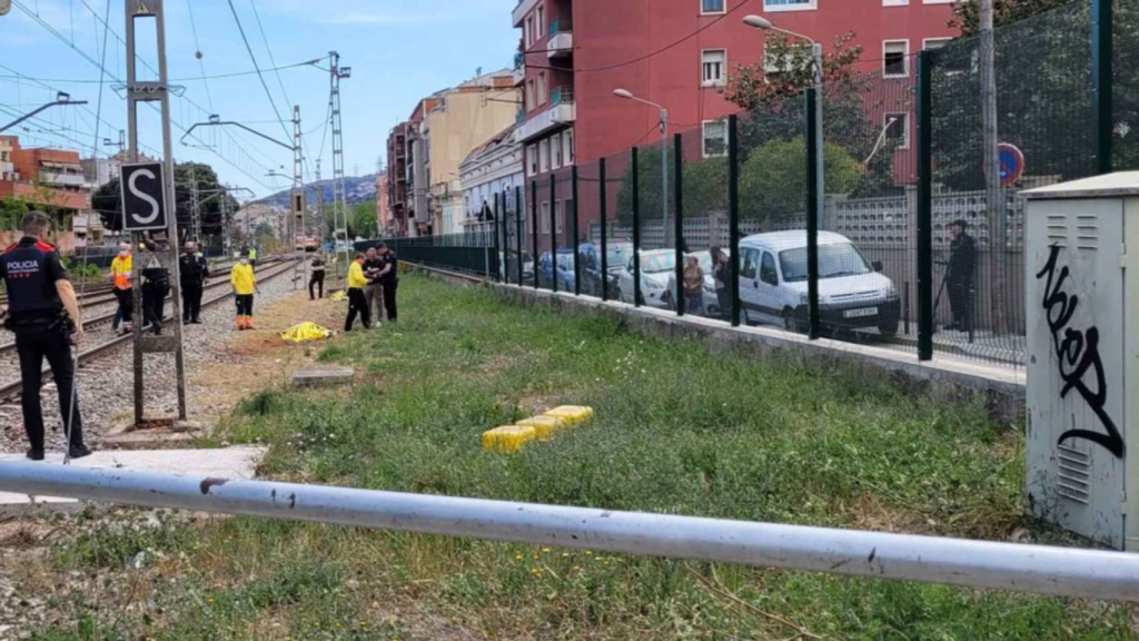 Las vías de la R2 de Montcada i Reixac, tras un atropello anterior