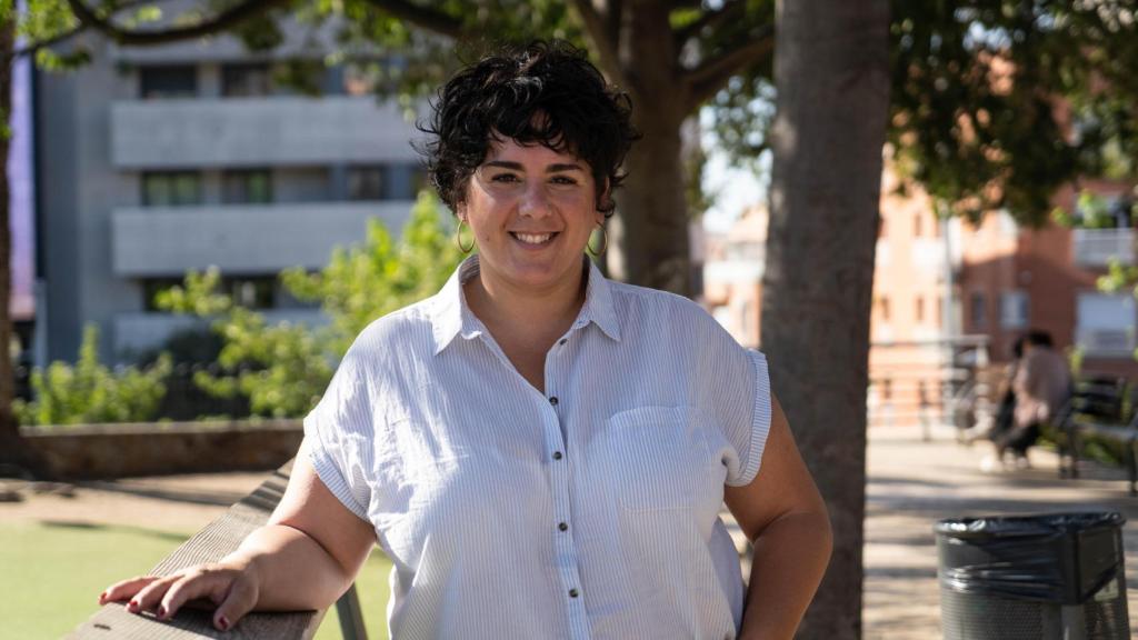 Mireia González, alcaldesa de Santa Coloma, durante la entrevista con 'Metrópoli'