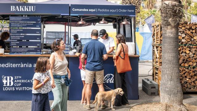 Zona de Brasas del Race Village de Barcelona con motivo de la Copa América de vela