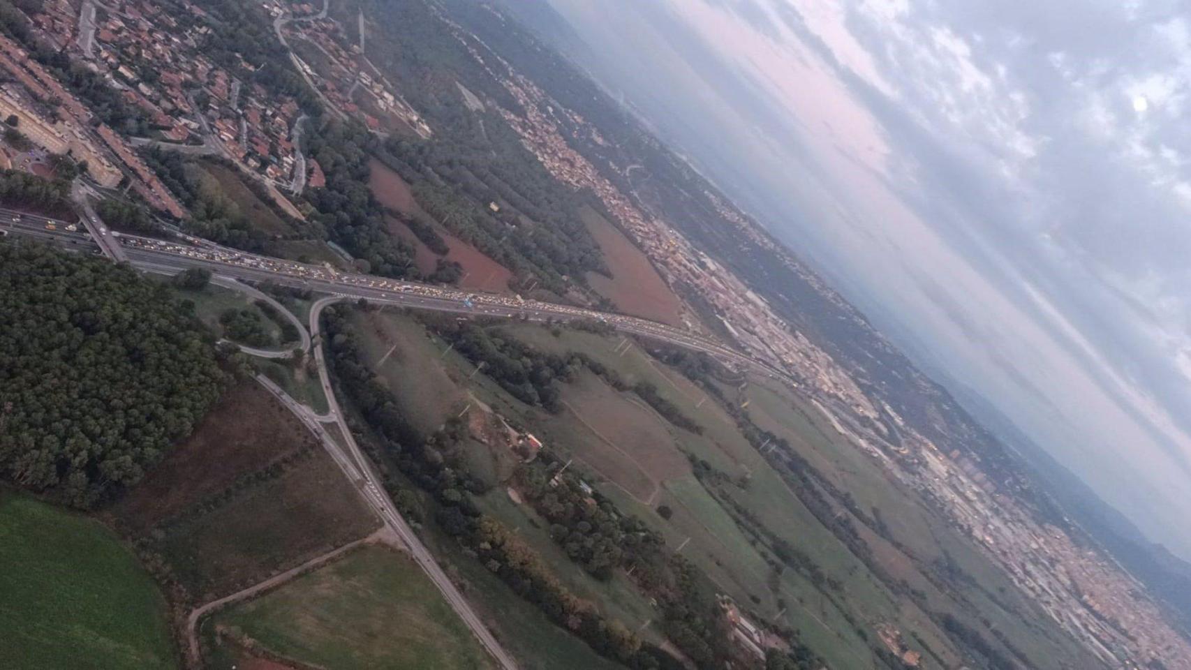 Retenciones en la C-58 entre Terrassa y Badia del Vallès