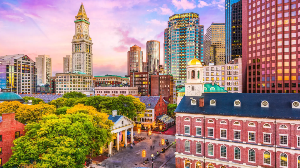 Boston, capital de Massachusett (Estados Unidos)