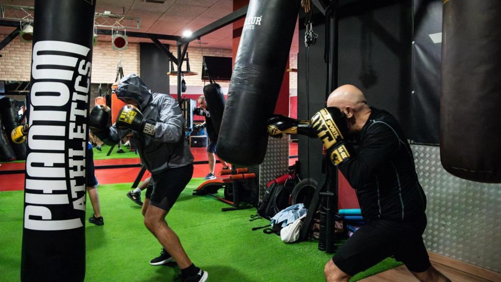 Alumnos del Club de Boxa Sant Adrià