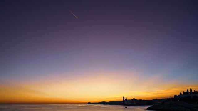 Atardecer en Sitges, la mejor ciudad para jubilarse