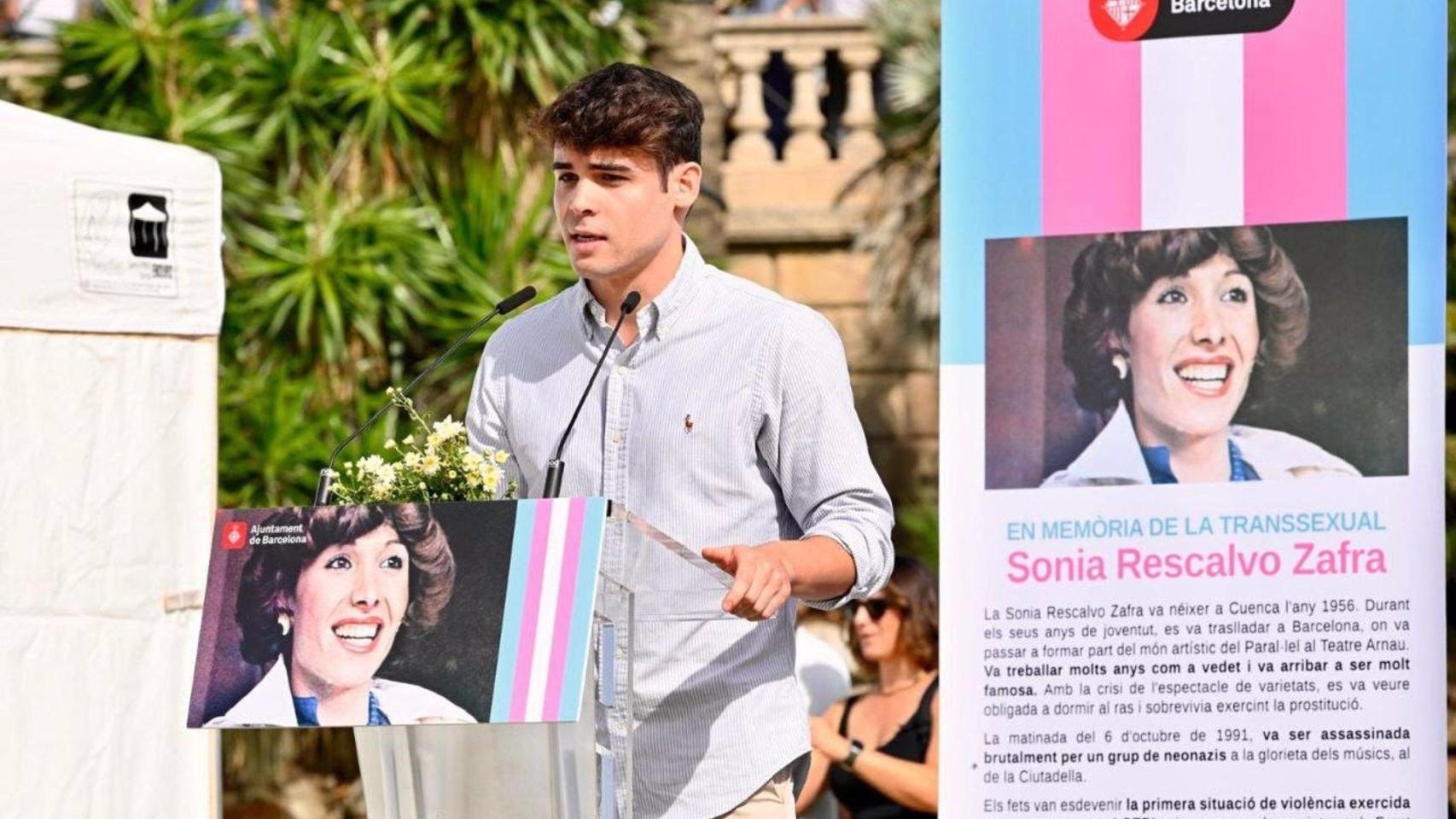 Homenaje en Barcelona a la transexual Sonia asesinada en 1991