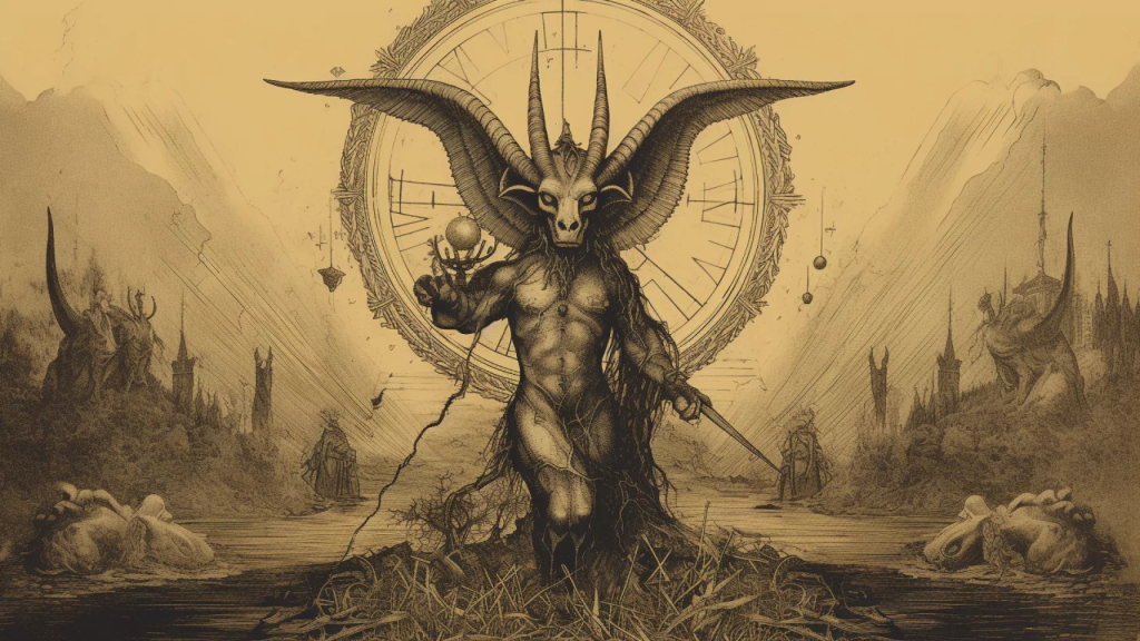 Dibujo histórico de Baphomet