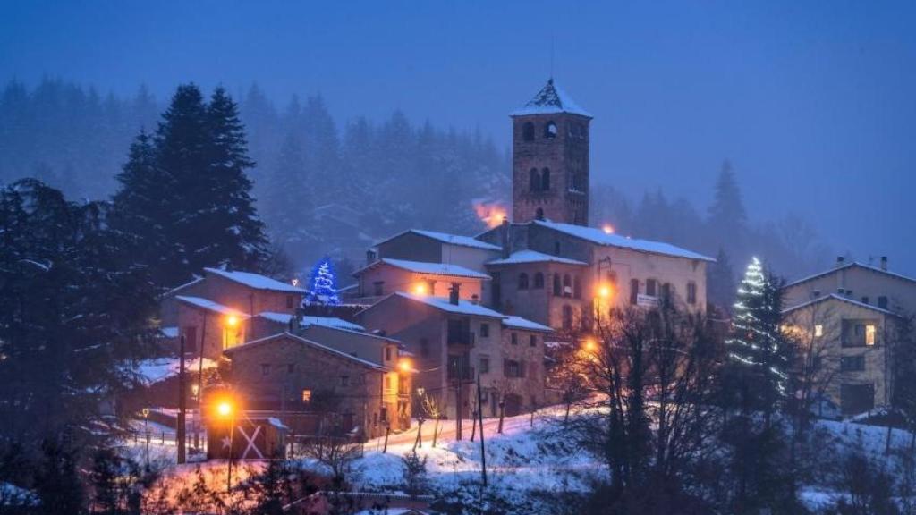 Espinelves durante una jornada de nieve