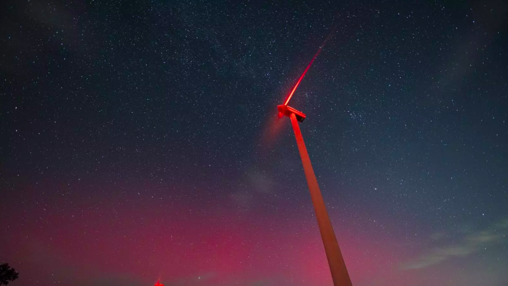 Aurora boreal desde el Observatori de Pujalt