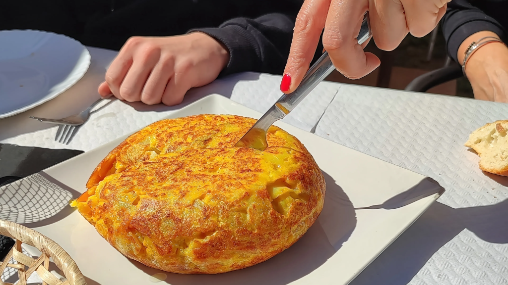 Tortilla de patata de un restaurante de Barcelona