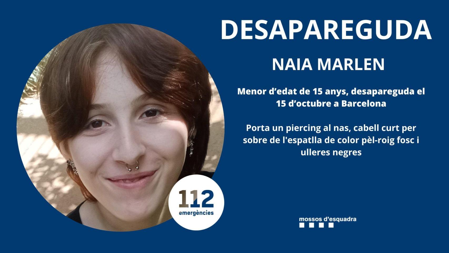 Aviso de la desaparición de Naia