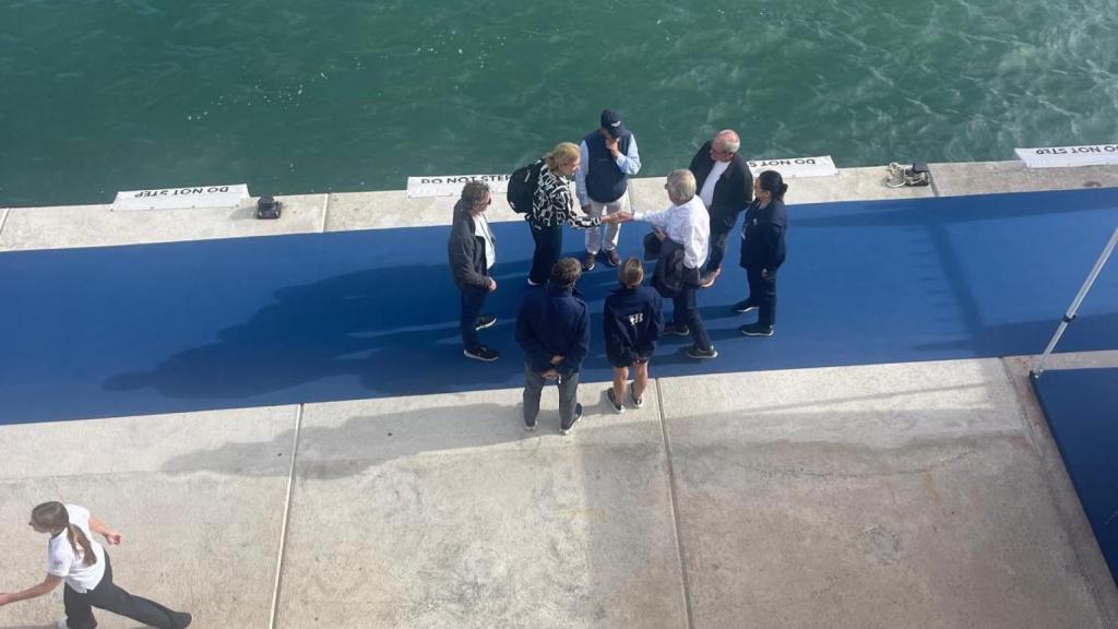 La infanta Cristina sigue las regatas de la copa América de vela en Barcelona