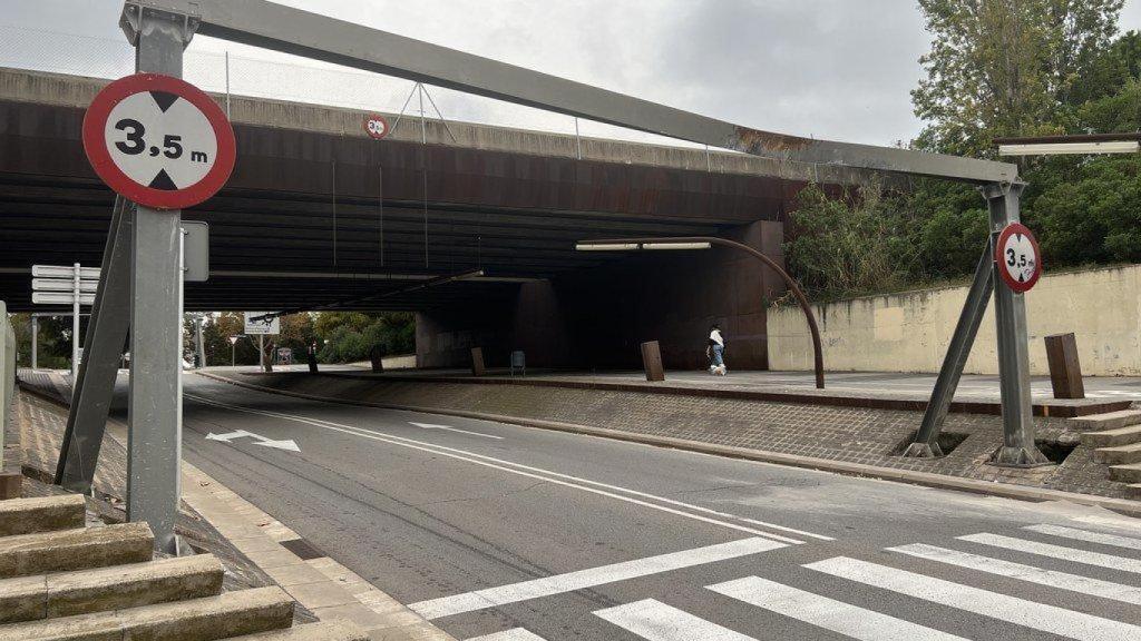 Obras en la avenida Ciutat de Málaga y calle Molinot