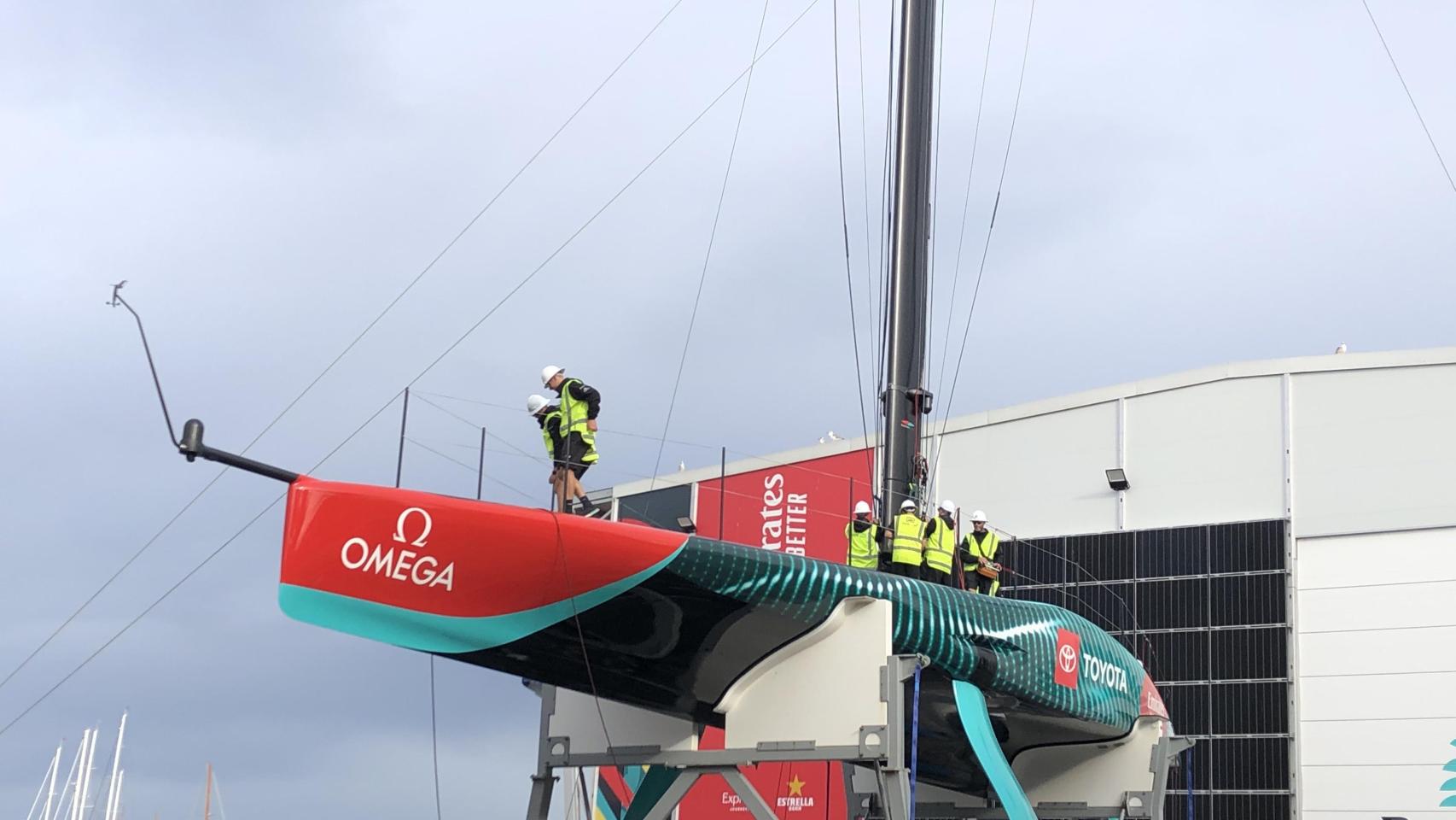 El barco del Emirates Team New Zealand