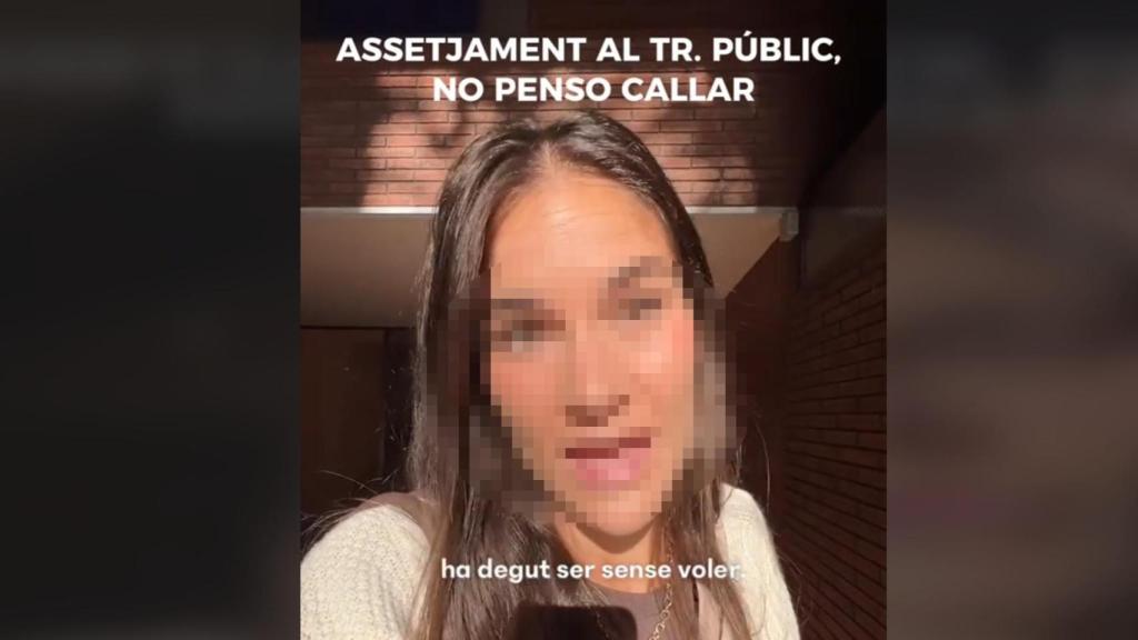 Celia, víctima de acoso sexual en el transporte público de Barcelona