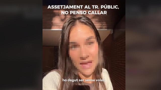 Celia, víctima de acoso sexual en el transporte público de Barcelona