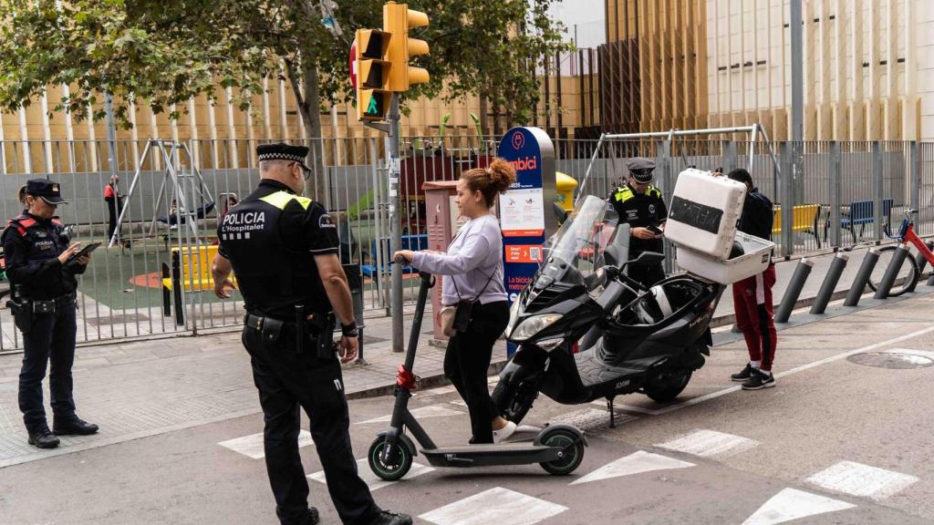 Control de patinetes en L'Hospitalet