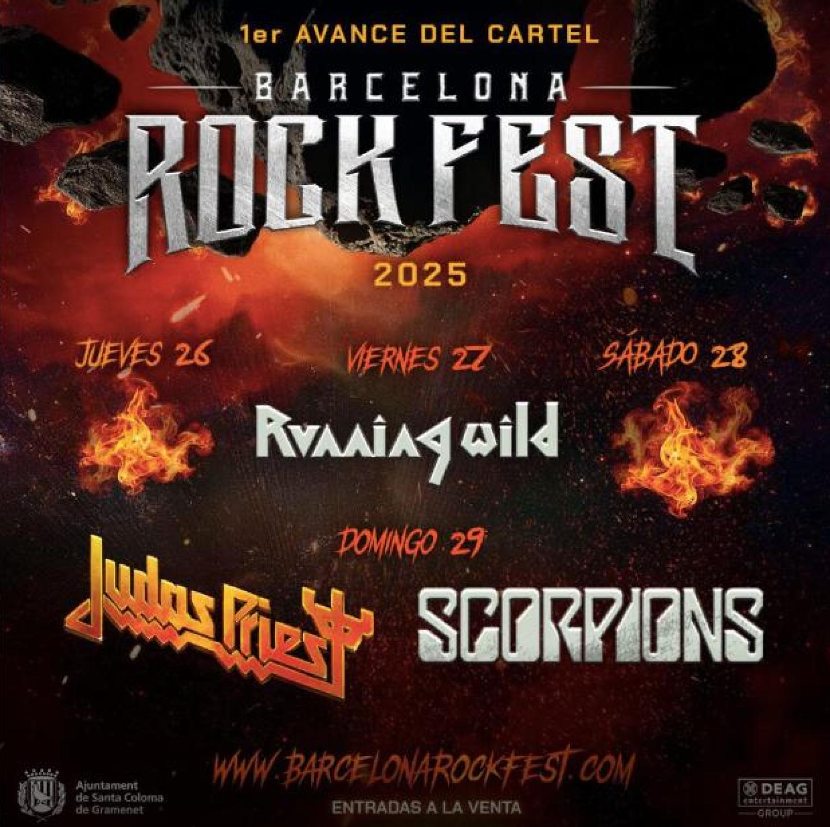 Cartel del Rock Fest Barcelona 2025