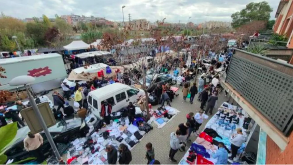 Imagen del mercado ambulante de Canovelles