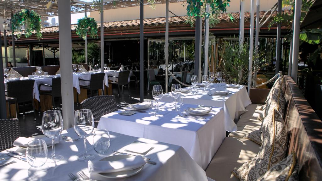 Terraza del restaurante Nubcn, ubicado en la zona alta de Barcelona