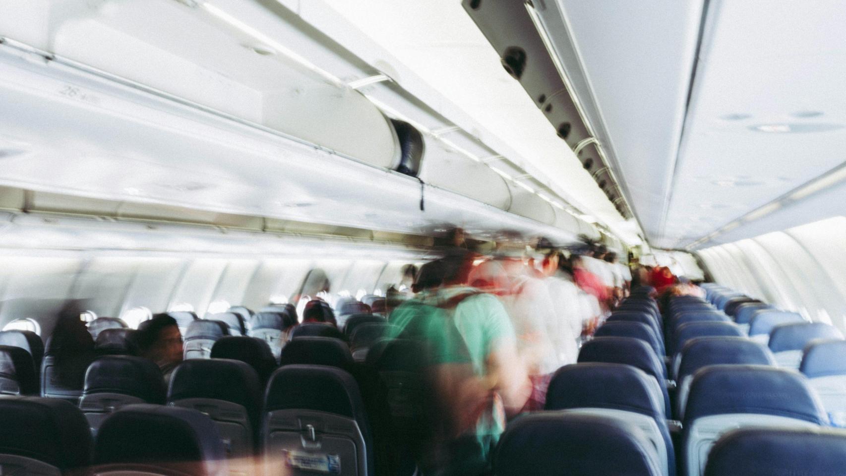 Cabina de los pilotos de un avión