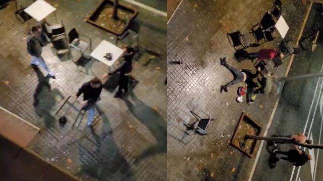 VÍDEO: Brutal pelea a sillazos en un bar de La Verneda