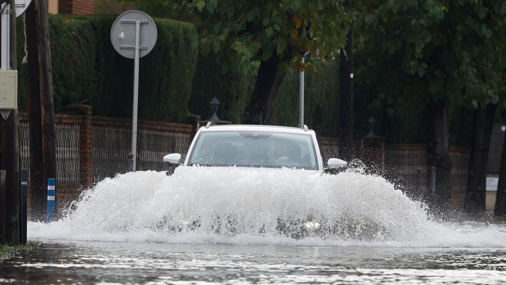 Zona inundada por las lluvias en la provincia de Barcelona