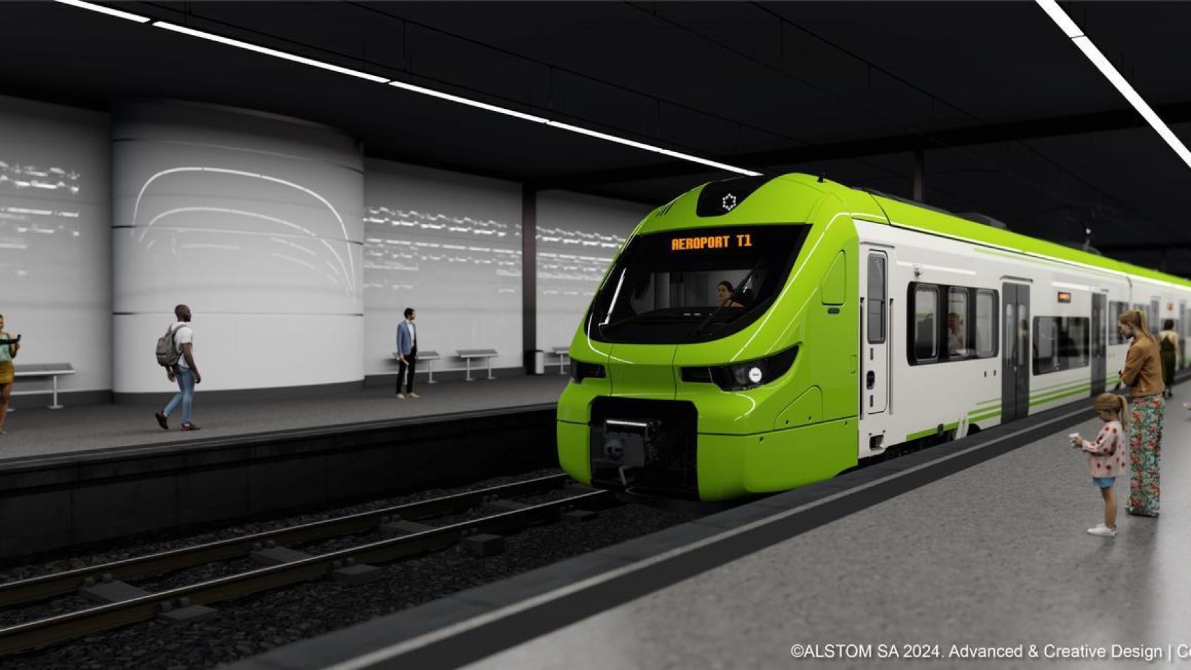 Alstom presenta el diseño de los nuevos trenes Coradia de FGC para la conexión con el Aeropuerto de Barcelona